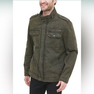 Levi's Mens Midweight Utility Jacket Olive Green Size Medium